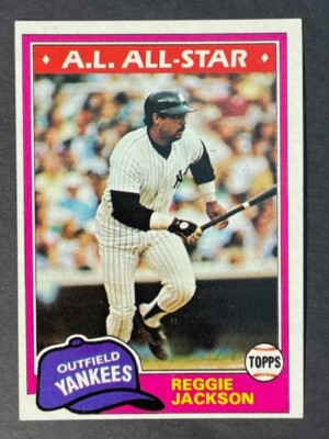 1981 Topps REGGIE JACKSON - AL ALL-STAR # 400 - HOF !!! - ''Mr October'' - MT