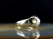 Ring Silver 925 Without Stone 19 mm - Striking & Modern Silver Anello