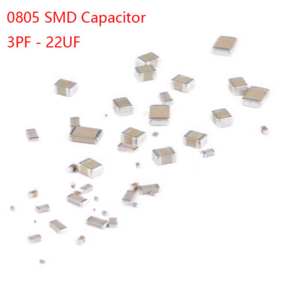50pcs 0805 3PF - 22UF SMD Capacitor SMT Ceramics Surface Mount Chip Capacitors