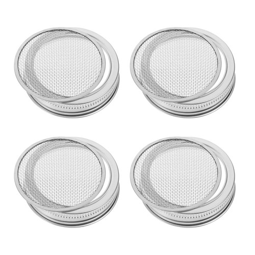 Tapa de germinación de malla de acero inoxidable 4 tapas de tarro de albañil para cultivar brócoli de frijoles - Imagen 7 de 12