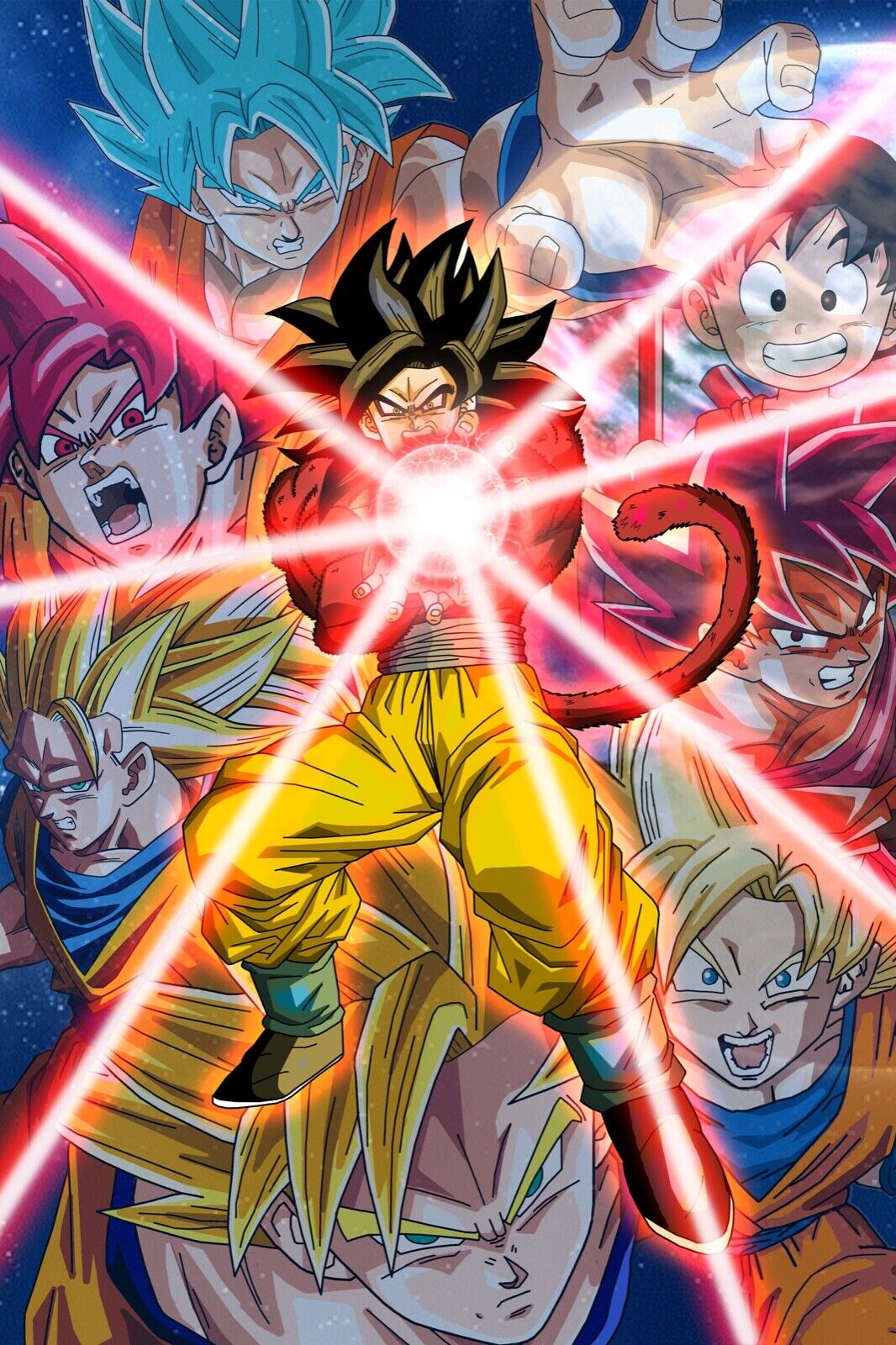 Goku SSJ4 DBGT Poster for Sale by Anime and More