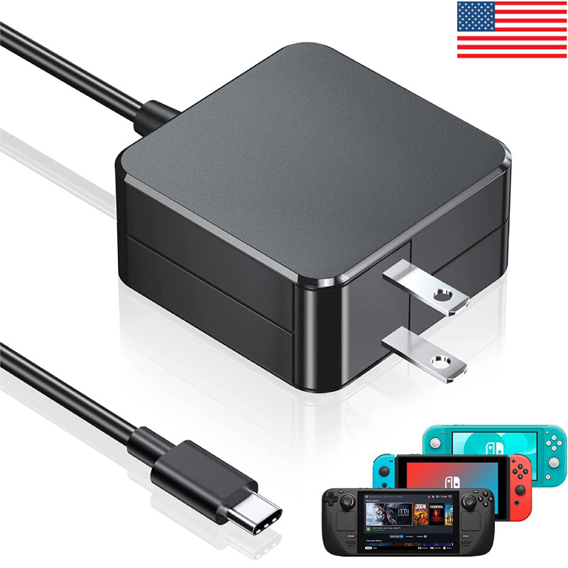 45W Charger For Steam Deck Nintendo Switch/Lite/OLED Xbox