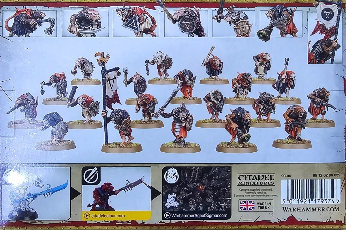 Warhammer AoS Skaven Skaventide Clanrats x20 (2024 Version) Fast