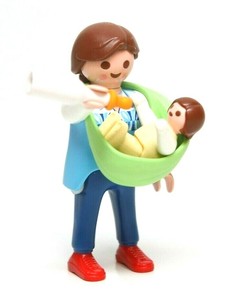 Playmobil Figura Mama Casa De Munecas Con Botella De Bebe Nina Eslinga Ebay