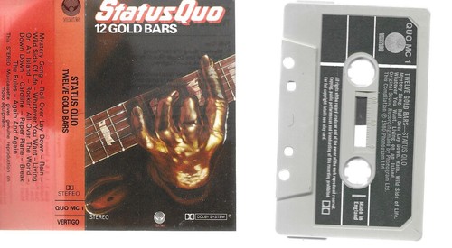 Status Quo 12 Goldbarren UK Kassette