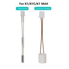 For Creality K1/K1C/K1 MAX Hotend Ceramic Heating Tube 24V 60W Thermeistor 100K