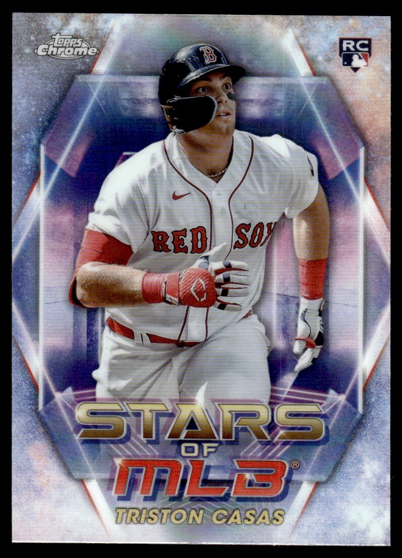 Triston Casas 2023 Topps Stars of MLB Chrome Rookie Refractor Card RC #SMLBC-39