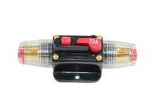 CompStudio 50AMP Car Stereo Audio Circuit Breaker Inline Fuse 12v/24v