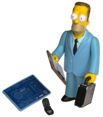 The Simpsons Series 1 Herb Powell Action Figure NIB Playmates Toys