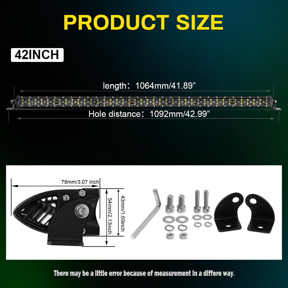 Roof 42'' LED Light Bar Bracket Wire Kit For 2019-2025 Honda - Foto 9