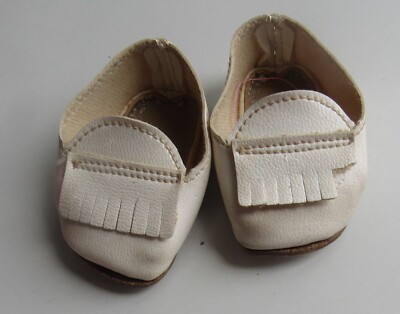 Chaussures De Poupée De 45cm Avec Lacets - Baskets En Toile Blancs Pour