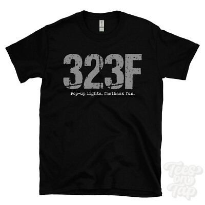 323F: Pop-Up Lights, Fastback Fun T-Shirt Autofahrer Geschenk