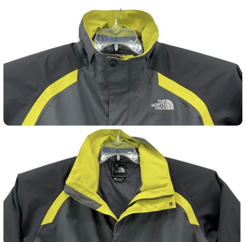 The North Face Mens Size Small Ski Jacket Hyvent Waterproof EUC Gray Yellow - Picture 15 of 15