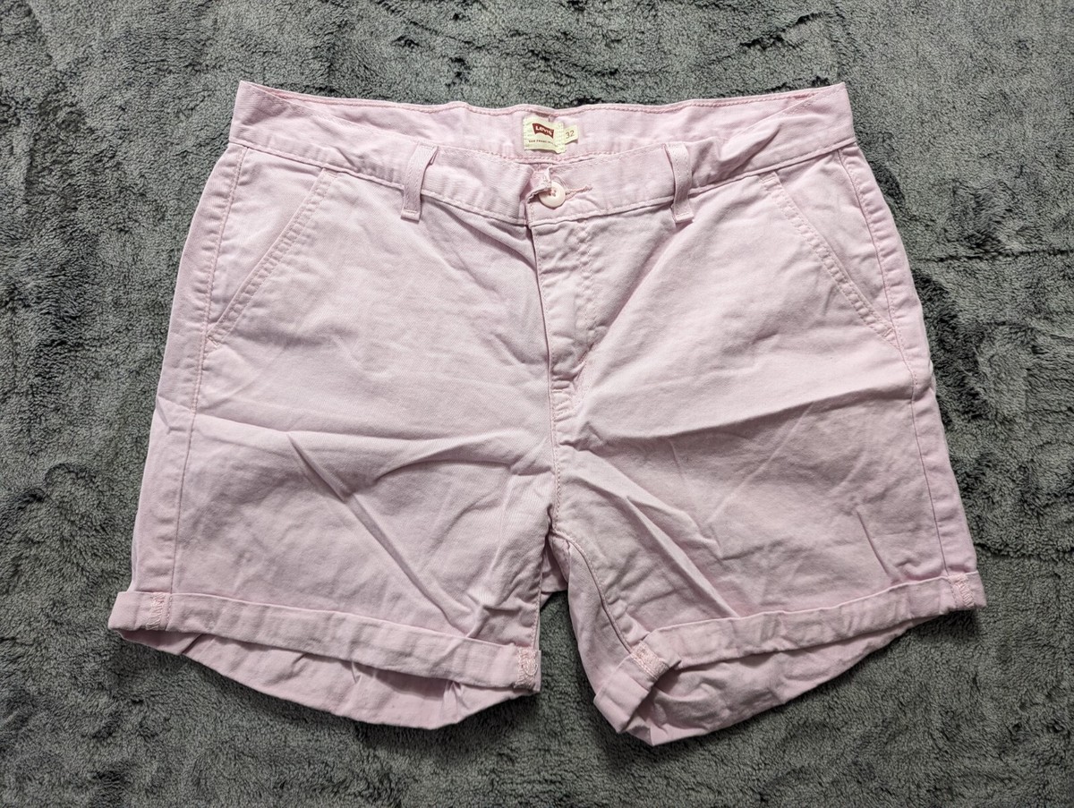 Levi's Cuffed Casual Shorts Women's Size 32 Pink | eBay