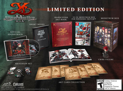 Ys IX 9: Monstrum Nox - Limited Edition (Action RPG; Nintendo Switch NSW) NEW!