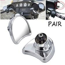 Fairing Mount Side Rearview Mirrors Chrome For Harley Electra Street Glide 14-23 Fairing Mount Side Rearview Mirrors Chrome For Harley Electra Street Glide 14-23