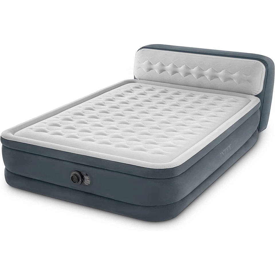 Intex Luftbett mit Pumpe Gästebett Luftmatratze 236x152x86cm selbstaufblasend - Bild 3 von 4