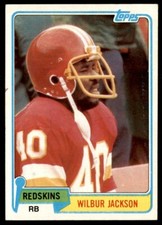 1981 Topps Wilbur Jackson Washington Redskins #44