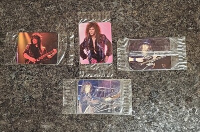 4 1987 Hostess Chips BON JOVI Ultimate Backstage Pass Cards