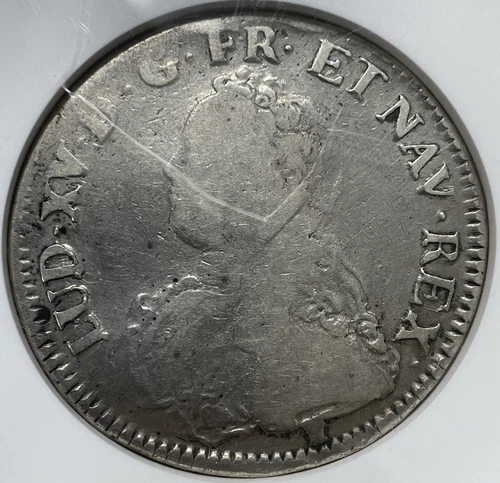 1730 France Ecu Dav-1330 KM# 486 NGC VG Details Cleaned