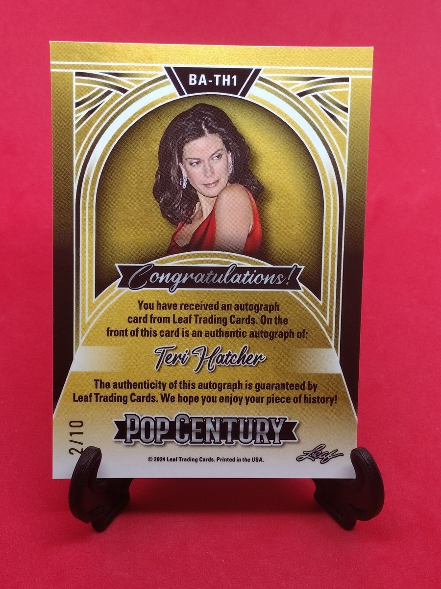 2024 Leaf Pop Century Teri Hatcher Autograph Cracked Ice # 2/10