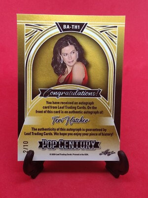 2024 Leaf Pop Century Teri Hatcher Autograph Cracked Ice # 2/10