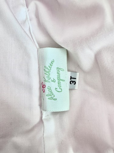 Rare Alice Kathleen 3T Pink Corduroy Hooded Coat Ruffle Trim Vintage Style - Picture 6 of 6