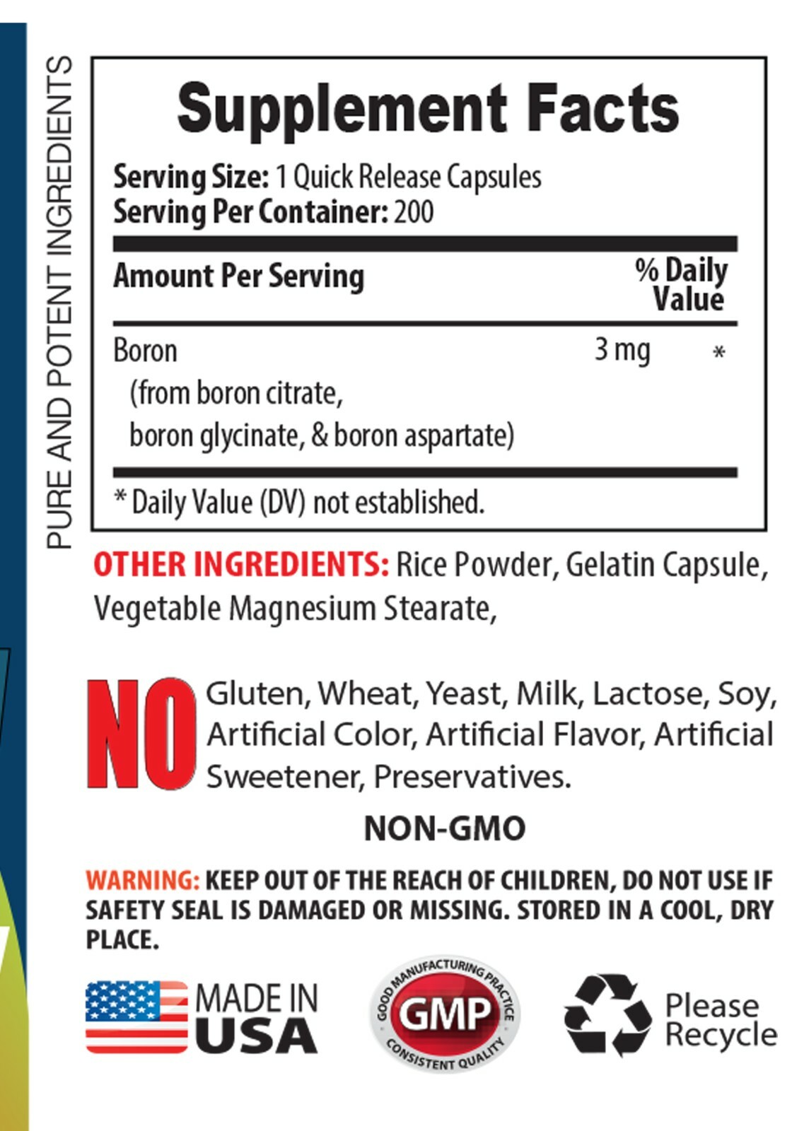 joint & bone supplement for men BORON COMPLEX boron bulk 2B eBay