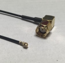 RP-SMA Male Angle to uFL/u.FL/IPX RF 1.37 Coaxial Cable Adapt Pick Length