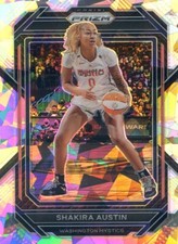 2023 Panini Prizm WNBA SHAKIRA AUSTIN #70 CRACKED ICE PRIZM MYSTICS