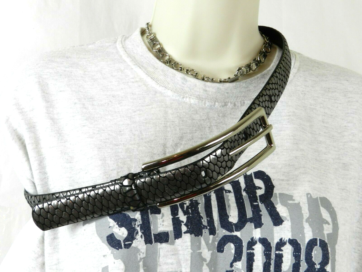 WCM Silver Metallic Belt Leather Belt Women main image 2