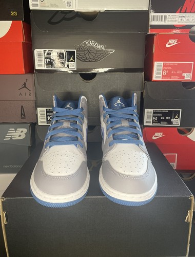 Nike Air Jordan 1 Mid True Blue Cement Size All Youth GS Sizes DQ8423 014 New | eBay