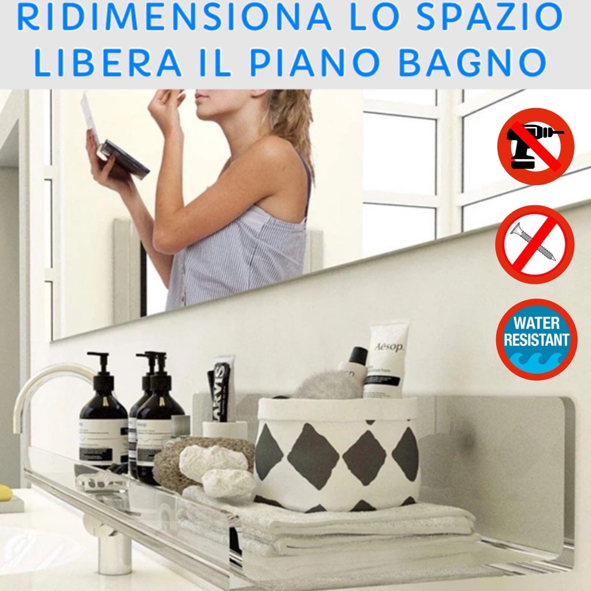 Confezione 30 Ganci Adesivi In Plastica Senza Bisogno