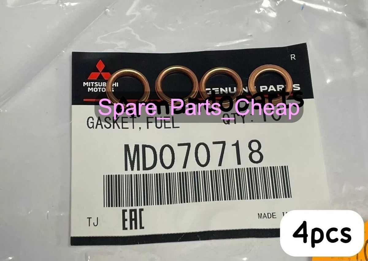 4x Injector Washer copper seat Shim gasket for MITSUBISHI MD070718