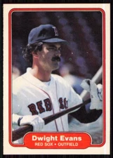 1982 Fleer Dwight Evans Boston Red Sox #293