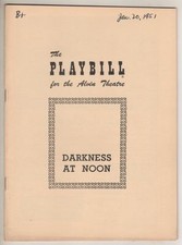 Jack Palance & Claude Rains  "Darkness At Noon"   Playbill 1951  Broadway