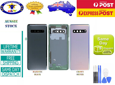 FOR SAMSUNG GALAXY S10 5G G977 BACK REAR GLASS BATTERY COVER REPLACEMENT  OEM Australia