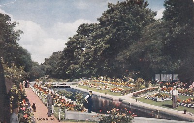LESUNG - SONNING LOCK FARBPOSTKARTE  
