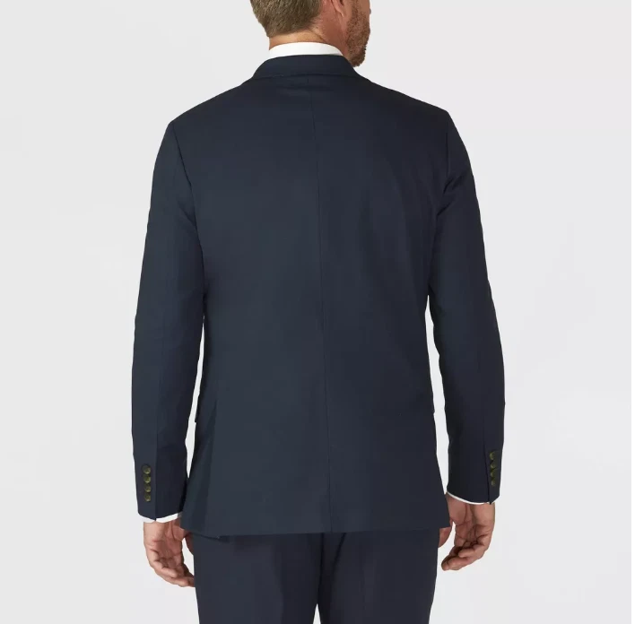 Haggar H26 Men's Tailored Fit Stretch Suit Jacket Blue Size 36 Regular NWT - Image 2 of 3