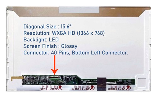 SAMSUNG RV520 E7P-C5240 15.6" LCD SCREEN REPLACEMENT 1366 x 768 40PINS - Picture 2 of 8