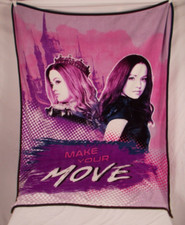 Disney Descendants 3 Fleece Throw Blanket Mal Audrey Make Your Move Purple