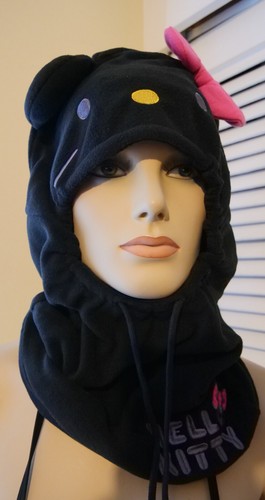 Hello Kitty Neck warmer Balaclava Sazac Pink / Black Adult / Child One size - Picture 15 of 23