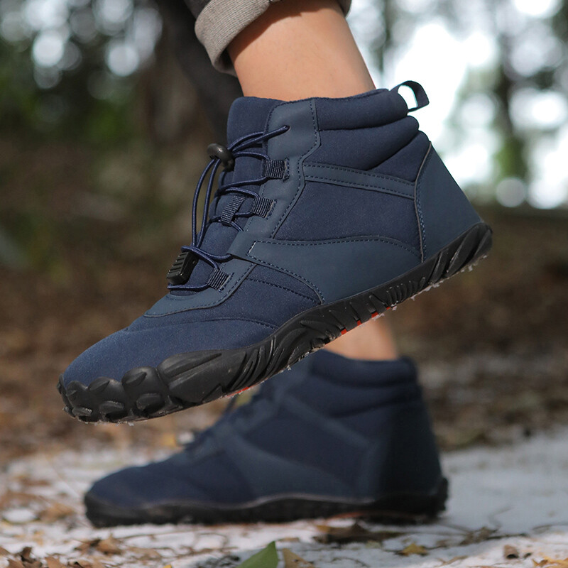 Mens Outdoor Warm Hiking Boots Winter Waterproof Snow Sneakers Casual