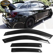 Fits 08-14 Subaru WRX STI 08-11 Impreza Window Visors Rain Sun Guard Vent 4PC