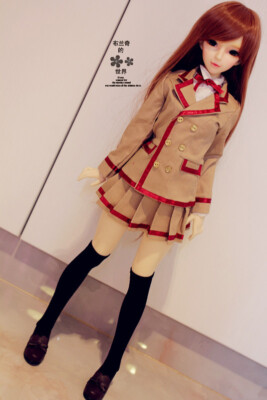 1/3 1/4 BJD Clothes Dollfie Doll BJD School Uniform Suit AOD DOD LUTS DZ Female