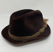 Resistol Felt Hat 6-3/4 Dark Brown Self Conforming Men  s Mocha Estate 19-2770B