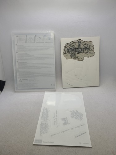Stampin Up Cozy Cottage Stamp Set - Stone Fence, Chairs, Home - Picture 15 of 24