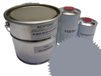 5 Liter Set 2K Automotive Paint Ral 7045 Tele Grey 1 Acrylic Shiny Lackpoint Un