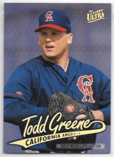 1997 Fleer Ultra Gold Medallion #G28 TODD GREENE - California Angels  - NM/Mint