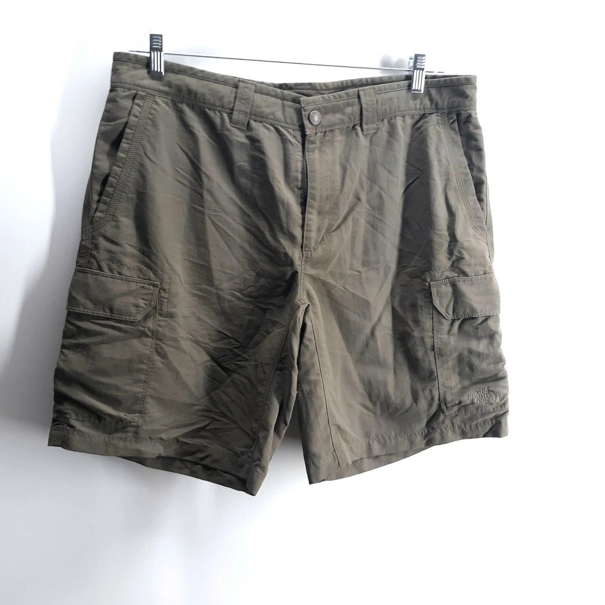 Green north shop face shorts